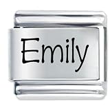 Name Emily Italian Charms Bracelet Link