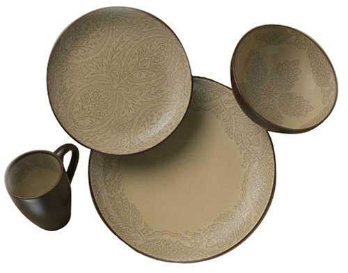 222 Fifth Chandi Sage 16-Piece Dinnerware Set, Service for 4