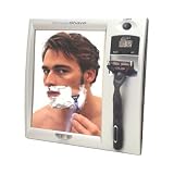 Zadro Products Z200 Fog-Less Shower Mirror with Light & Clock