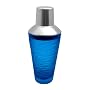 Wild Eye Designs Etched Martini Shaker, Cobalt