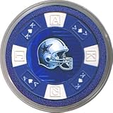 Dallas Cowboys Jersey Poker Chip Card Guard. Protect your Poker Table Cards with this Great Football Jersey and Helmet Card Guard.
