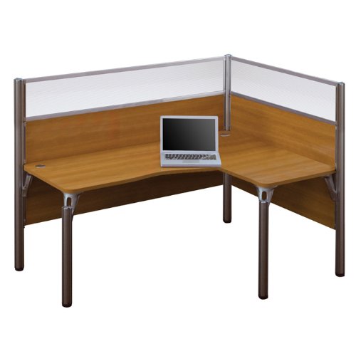 Pro Biz Single RightHand LStation with Plexiglass Panels Chocolate