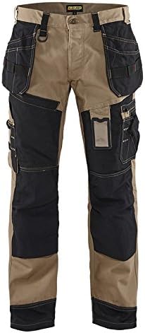 Blaklader Workwear Trousers Craftsman X1500 Khaki/Black Imperial Size 38R ( Metric Size C54)