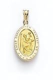14K Oval St Christopher Medal - GHBC2026