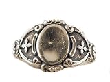 Victorian Style Sterling Silver Signet Ring