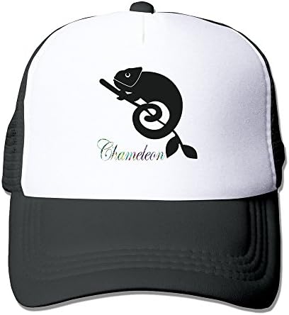 Cool Chameleon Change Color Adult Baseball Trucker Hat Cap One Size Black
