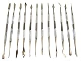 Professional - Hobbyist Essential Set: 12 Stainless Steel Picks