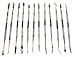 Professional - Hobbyist Essential Set: 12 Stainless Steel Picks