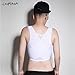JARAZIN Women Lesbian Transgender Tomboy FTM Breathable Compression Hook Chest Binder Tank Top (L,White
