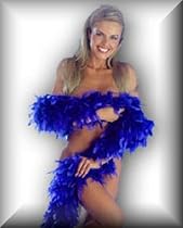 y2 Costumes Feather BOA Soft Sexy and Fluffy about 6 foot long Solid Color in Royal