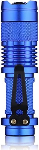 BlackShark® 5 Watt Q5 Mini LED Flashlight;Torch Adjustable Focus Light Lamp (Blue)