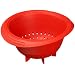 Le Creuset Silicone 1-Quart Berry Colander, Cherry