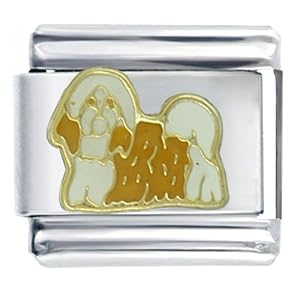 Lhasa Apso Dog Gift Italian Charm