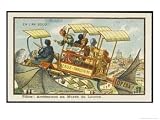An Airbus Pilot Drop Me off at the Louvre! by Cote Jean Marc, giclee print, 24 x 18