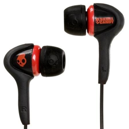 Skullcandy Smokin iPhone Headphones – Black / Red