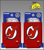 SET OF 2 NEW JERSEY DEVILS NHL CAN KADDY KOOZIE COOLER