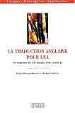 Traduire en LEA : Anglais/fran�ais