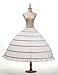 Remedios 6 Hoops Long Birdal Underskirt Crinoline Wedding Slip/Petticoat,S-XL
