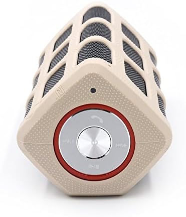 GGSDY Portable Waterproof Bluetooth Wireless Speaker with PowerBank Microphone and NFC, Built-in 7000mAh Battery, 20 Hours Playtime, 10W Speakers with Hifi Bass Surround Sound(Khaki)