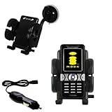 Sony Ericsson k550im Flexible Auto Windshield Holder with Car Charger - Uses Gomadic TipExchange