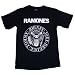 RAMONES - PRESIDENTIAL SEAL (BAND'S LOGO) - Licensed Black Cotton Tee