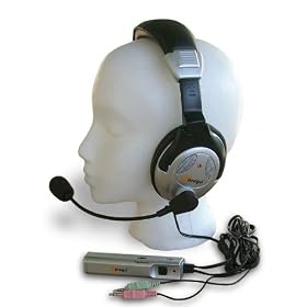 Communications Headset with Microphone, SRS 3D Surround Sound, Passive Noise Reduction, AHS-602i (OEM non-retail packaging)