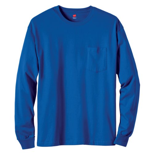 Hanes TAGLESS 6.1 Long Sleeve with Pocket