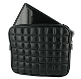41R3hm50L0L. SL160  rooCASE Netbook Memory Foam Case for ASUS Eee PC Seashell 1001PX 10.1 Inch White (Faux Leather   Black)