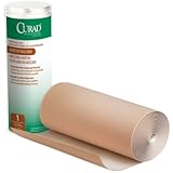 Curad NON5148H Moleskin Roll, 9" x 4 yd, Latex, 1 Roll