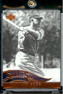 2005 Upper Deck Sweet Spot Classic Baseball Card #91 Ty Cobb Detroit Tigers - Mint Condition - In Protective Display Case !