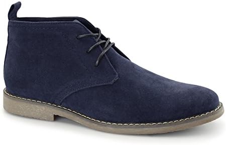 PANAMA Mens Faux Suede Desert Boots Navy Navy Desert Boots Uk 7