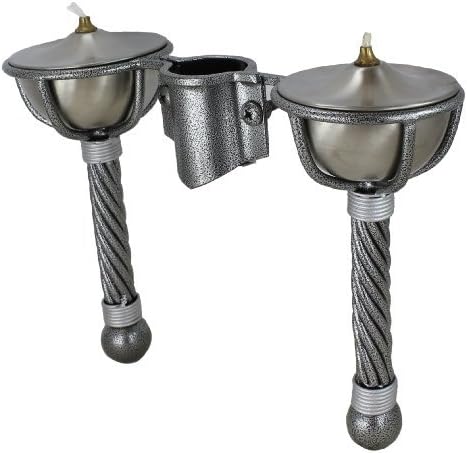 Umbrella &amp; Pole Attachable Tiki Torches - 2-Torches, Model: , Tools &amp; Outdoor Store