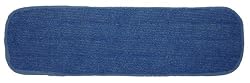 Industrial and Commercial Microfiber Damp Mop Pad (18 In. Border, Blue)