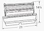 Music City Metals 06096 Stainless Steel Burner Housing Replacement for Select Ducane Gas Grill Models
