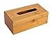 Bamboo Napkin Holder Tissue Box Cover Restaurants Coffee Hotels Office (1, Outside dimension: L: 10 x W: 5.5 x H: 3.25 inches)