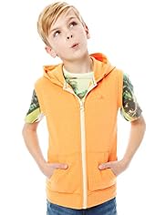 Sleeveless Hooded Sweat Top