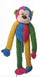 Multi Crew Monkey Dog Toy - Vivid Colors - 17"