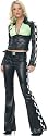 Race Car Driver Sexy Adult Halloween Costume Pants Set Naughty Nascar Hot Rod Girl Pit Crew Outfit