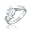 Bling Jewelry Sterling Silver Brilliant CZ 2.0 Carat Engagement Ring Tension Set - Size 5