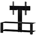 Sonorous PL2400 Black Glass and Smoked Aluminium Stand for TV Sizes  upto 42inch