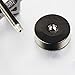 10MM-16MM Black Screw Stud Earrings for Men Women Steel Cheater Fake Ear Plugs Gauges Illusion Tunnel
