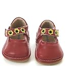 : Pippytoes Steps Dark Red Leather Shoes *SQUEAK*