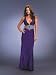 Purple Beaded Prom Dress