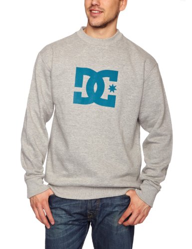DC Shoes Herren Pullover Star Crew 1 Crewneck, heather grey/pacific blue, M, D053250015 Preisvergleich
