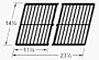 Music City Metals 61602 Matte Cast Iron Cooking Grid Replacement for Select Gas Grill Models by Arkla, Charmglow and Others, Set of 2