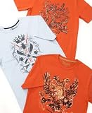 Marc Ecko - Marc Ecko Cut & Sew Lord of the flies T-Shirt, Ruffled Crest T-Shirt, & True Rebels T-Shirt