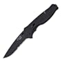 SOG Specialty Knives & Tools TFSA-98 Flash II 1/2 Serrated, Black TiNi