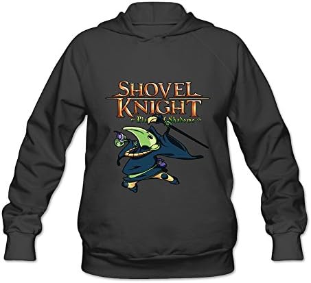 Womans Shovel Knight Plague Of Shadows Logo Cotton Hoodie Sweatshirt Black