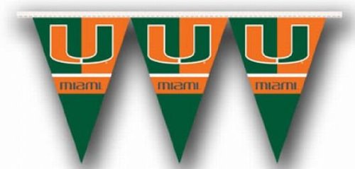 Miami Hurricanes NCAA 25Ft String Of 6