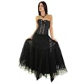 Fallen Angel T�llrock Gothic Rock Ballrock Gr. Freesize 36-44 1769 Schwarz